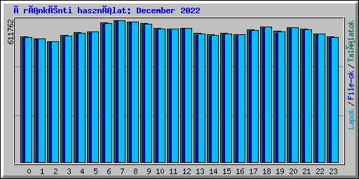 Óránkénti használat: December 2022