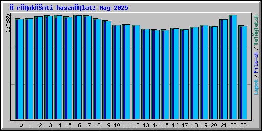 Óránkénti használat: May 2025