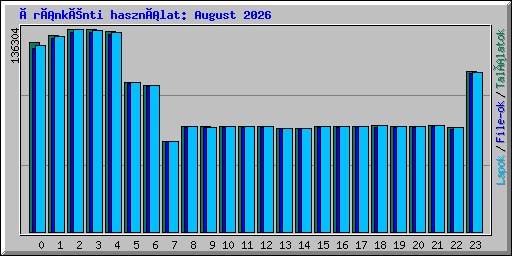 Óránkénti használat: August 2026